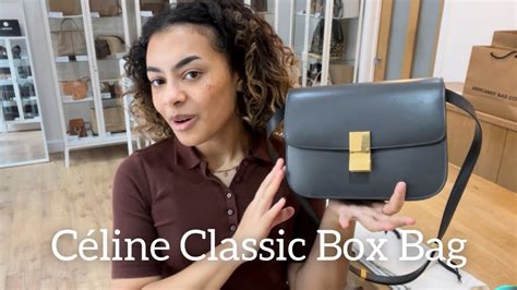 celine pebbled leather box|Celine box bag.